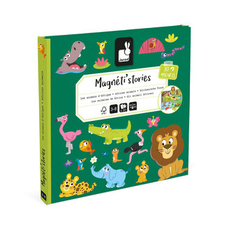 Janod Speelgoed, Magneetboek - Magneti Stories Afrikaanse dieren