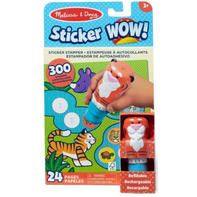 Knutselen, Sticker WOW! Activity Pad Set -Tijger (3+)