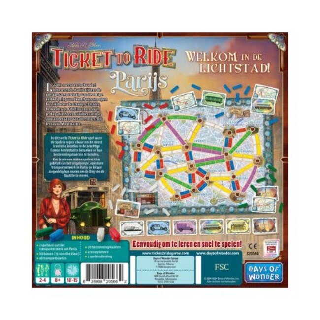 Spellen, Bordspellen - Ticket to Ride Parijs