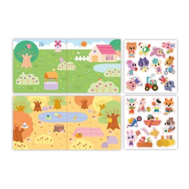 Janod Atelier - 2 jaar - Dikke herkleefbare stickers