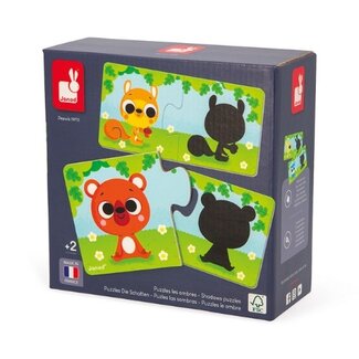 Janod Puzzelspel - Dieren en hun Schaduw