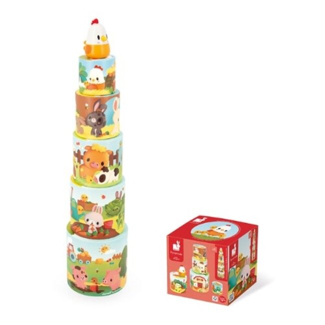Janod Janod Boerderij - Stapeltoren Kip