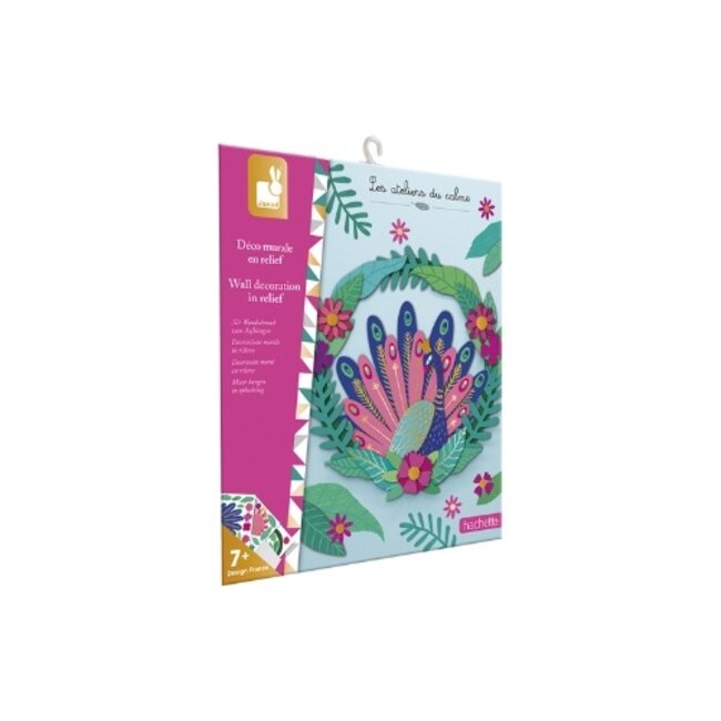 Janod Knutselen, Knutselpakket - Pauw decoratie maken