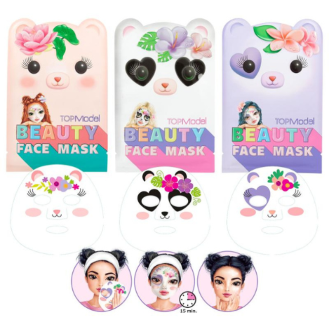 TOPModel Kinder make-up - TOPModel sheetmasker dier BEAUTY and ME
