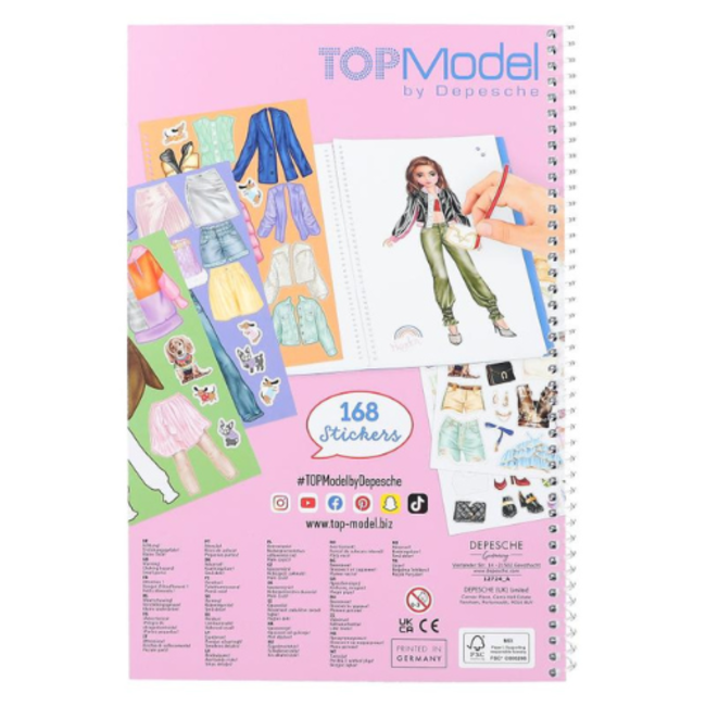 TOPModel Boeken, Stickerboeken - TOPModel Dress Me Up groot