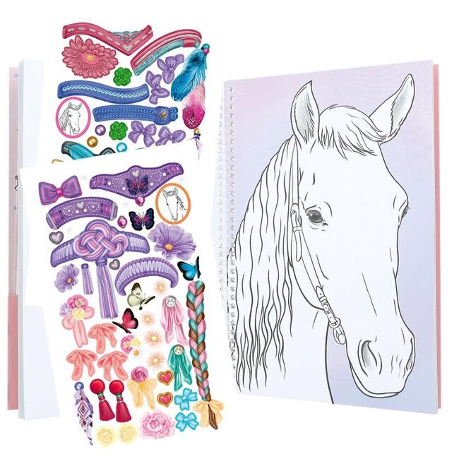 TOPModel Boeken, Kleurboek - TopModel, Miss Melody Create your Horses Blaze