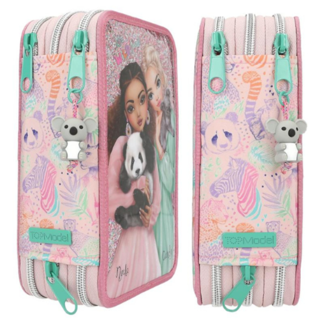 TOPModel Knutselen, accessoires - TOPModel 3-vaks etui WILD