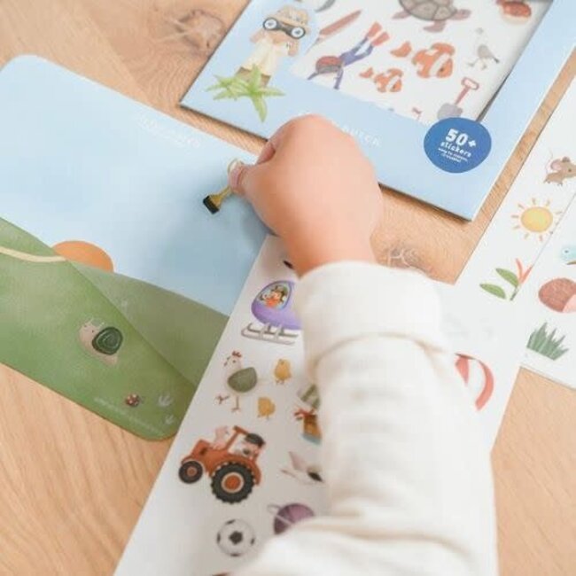 Little Dutch Stickers, Raamstickers - Little Dutch raamstickers Jim & Friends