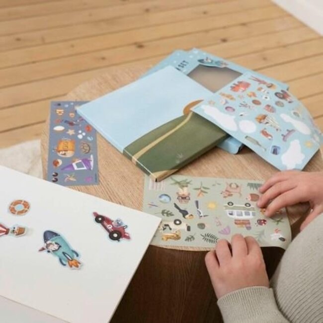 Little Dutch Knutselen, Stickers - Sticker set Little Dutch Jim & friends