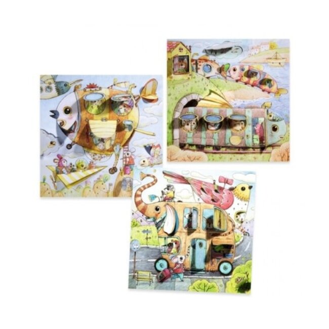 Djeco Knutselen - Malo's reis, Flapjeskleurplaten