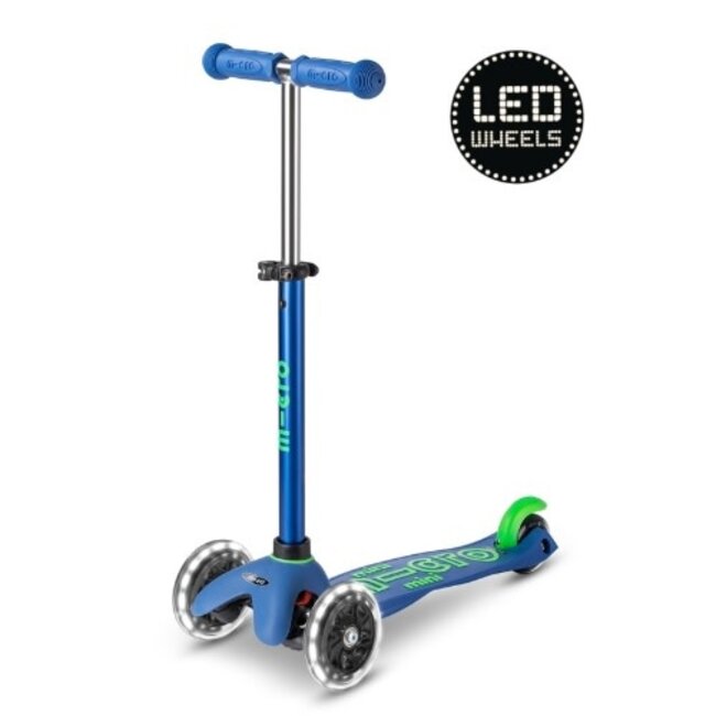 Microstep Micro Mini Step - Deluxe LED, Blauw/Groen, 2-6 jr.