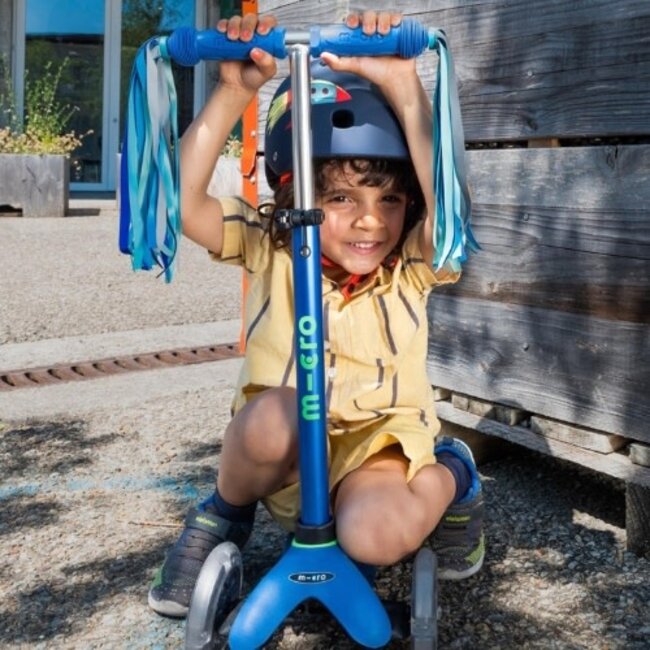 Microstep Micro Mini Step - Deluxe LED, Blauw/Groen, 2-6 jr.