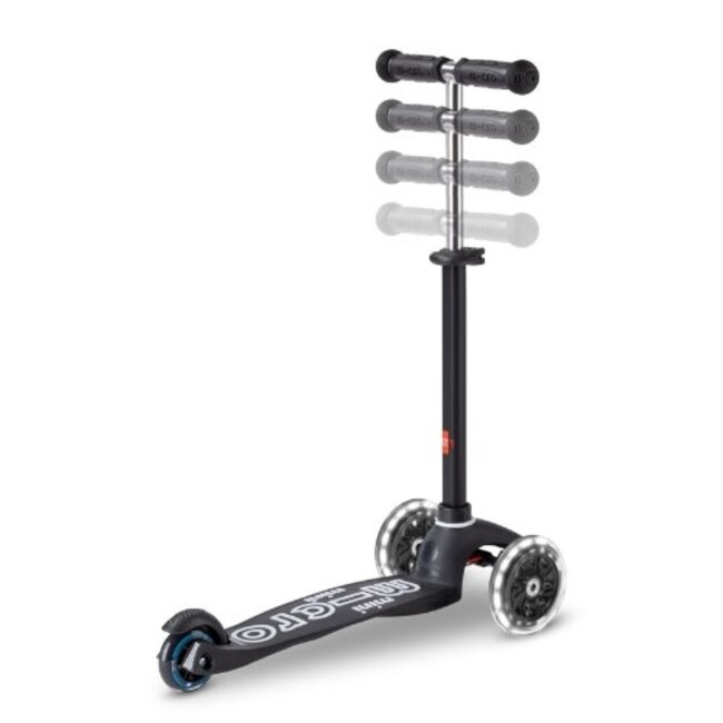 Microstep Micro Mini Step - Deluxe ECO zwart LED, 2-6jr.