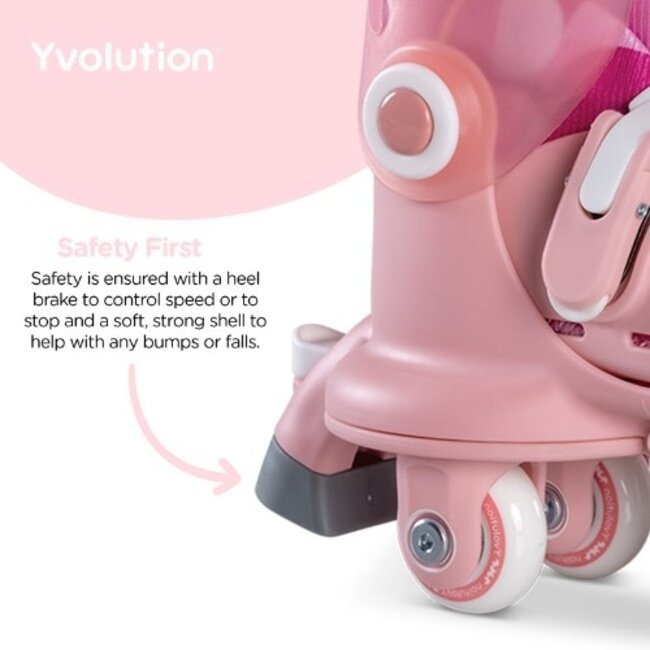 Yvolution Buitenspeelgoed, Skates - Twista Skates Roze (29-33)