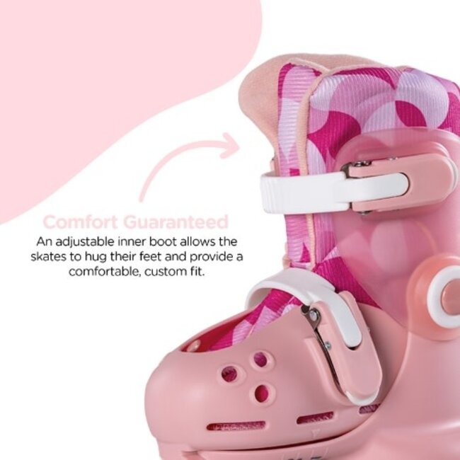 Yvolution Buitenspeelgoed, Skates - Twista Skates Roze (29-33)
