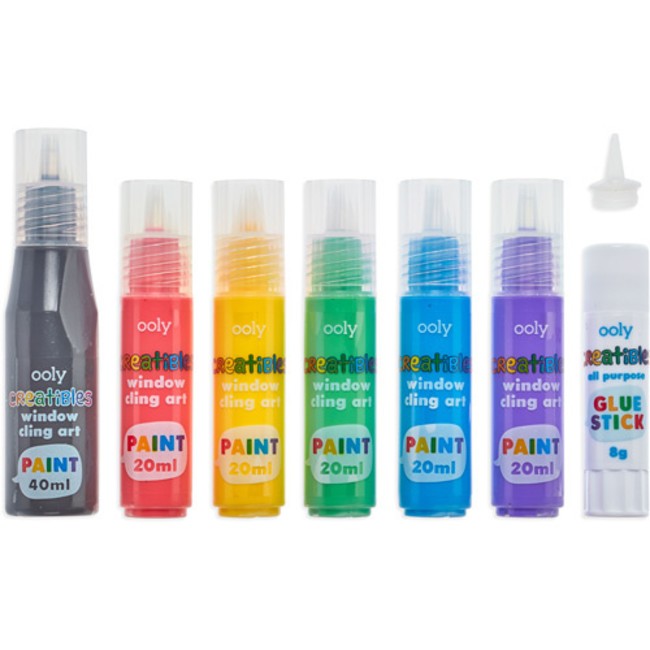 Ooly Knutselen, Accessoires - Creatibles DIY Window Cling Art Kit, 8 st.