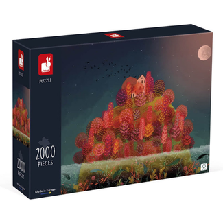 Janod Kidult Puzzel - De rode herfstkleuren  2000 stukjes
