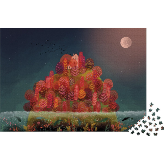 Janod Kidult Puzzel - De rode herfstkleuren  2000 stukjes