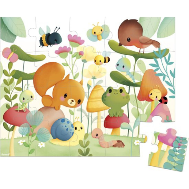 Janod Puzzel - De Tuinvrienden          20 stukjes