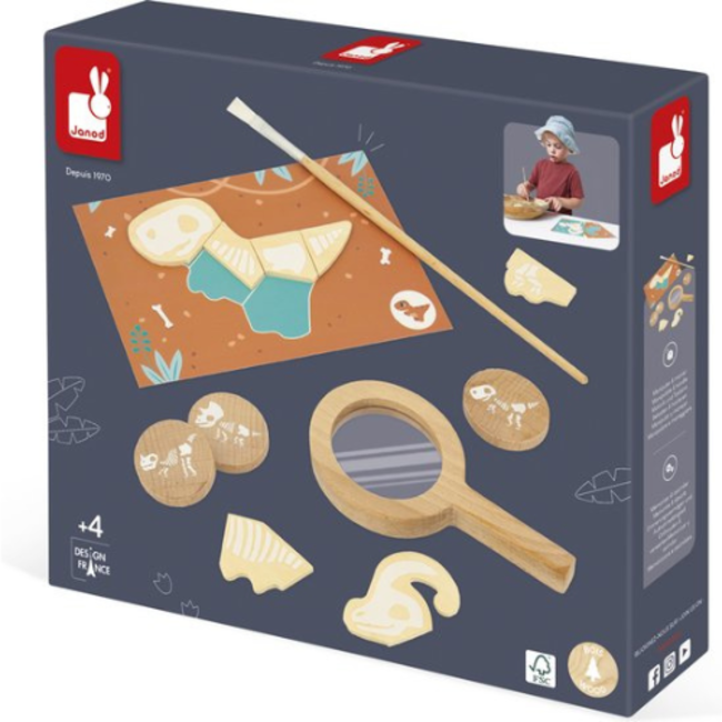Janod Experimenteren en ontdekken - Dino Graaf Set, 4+