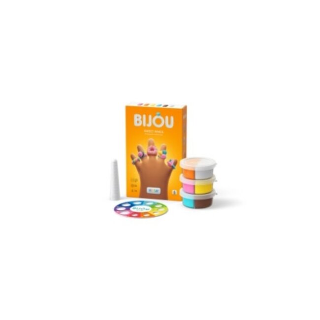 Hey Clay Knutselen, Knutselpakket - Hey Clay Bijou: Snoep ringen, 3+