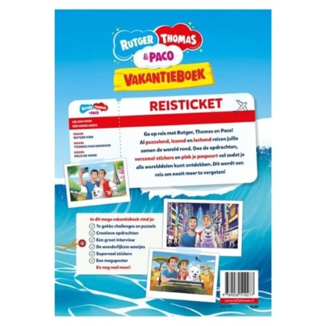 Boeken, Doeboeken - Het vakantieboek van Rutger, Thomas & Paco