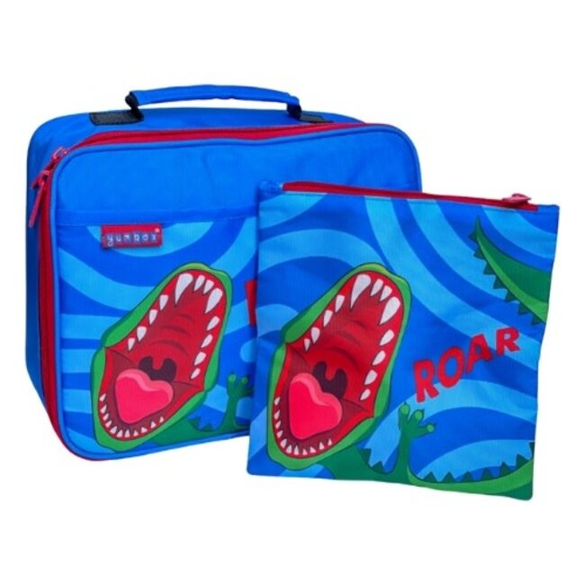 Classic lunch tas - Koeltas Dino blauw