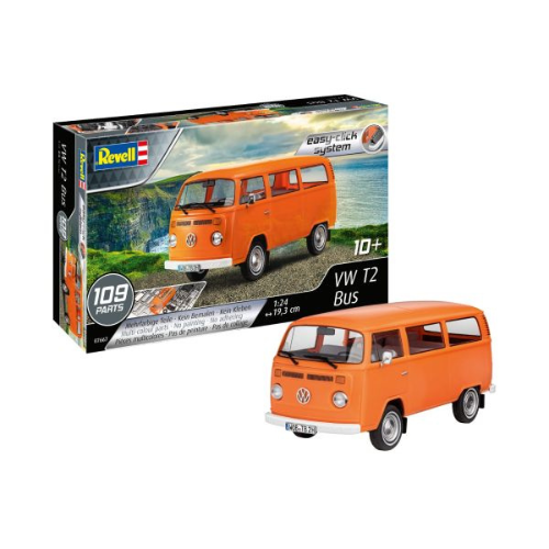 Revell 1:24 VW T2 Bus Easy-Click SET - Budapest - Játék, Hobbi