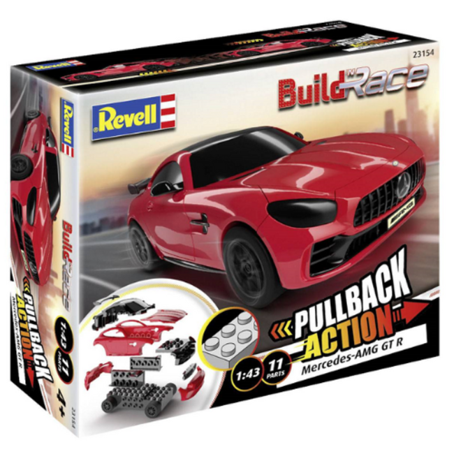 Revell Revell Bouwset - Build 'n Race Mercedes-AMG GT R, Red, 1:43, 4+