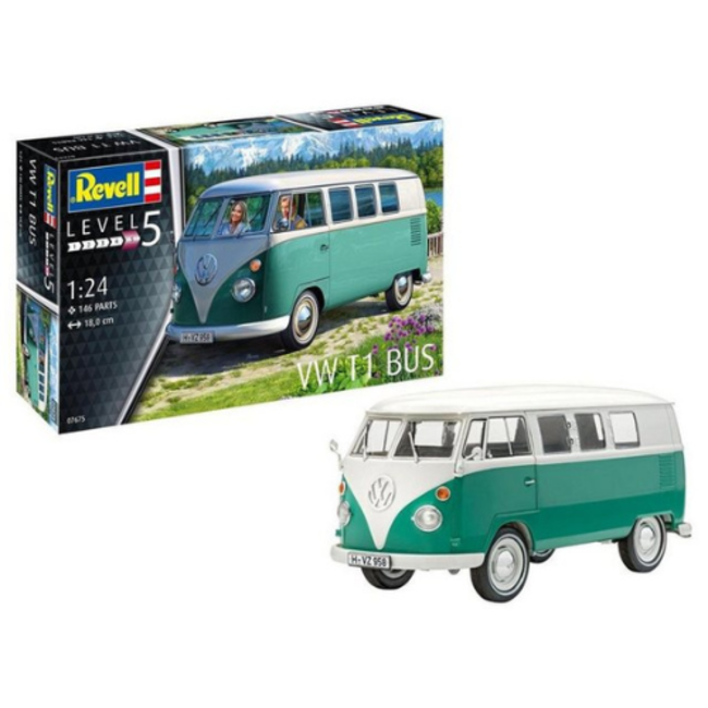 Revell Revell Bouwset - Niveau 5 VW T1 Bus, 1:24, 13+