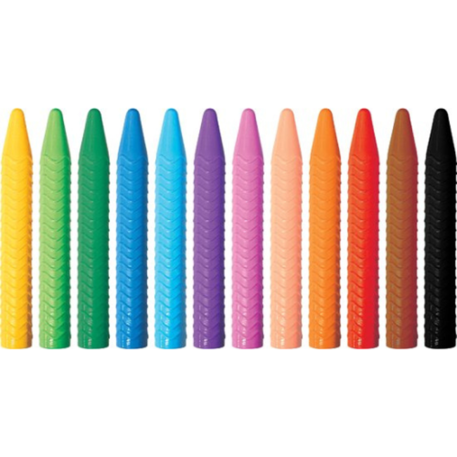 Knutselen, Accessoires - 12 bijenwaskrijtjes in spiraalvorm