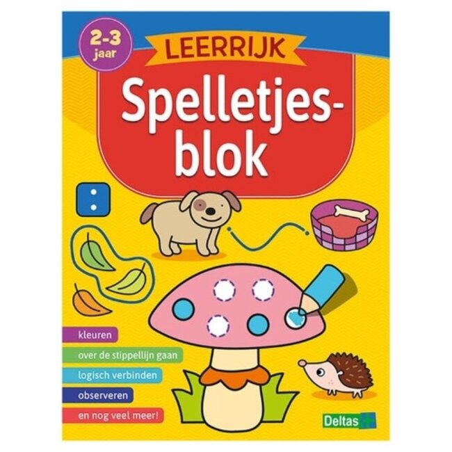 Deltas Boeken, Doeboeken - Leerrijk spelletjesblok, 2-3 jr.