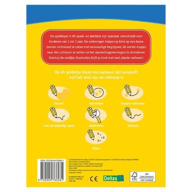 Deltas Boeken, Doeboeken - Leerrijk spelletjesblok, 2-3 jr.