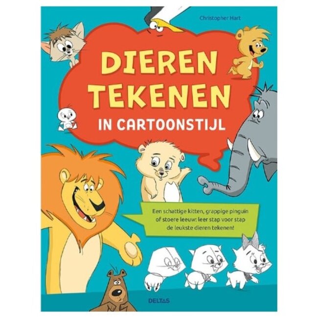 Deltas Boeken, Kleurboeken - Dieren tekenen in cartoonstijl