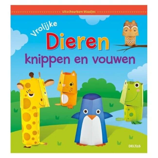 Deltas Boeken, Doeboeken - Vrolijke dieren knippen en vouwen, 7+