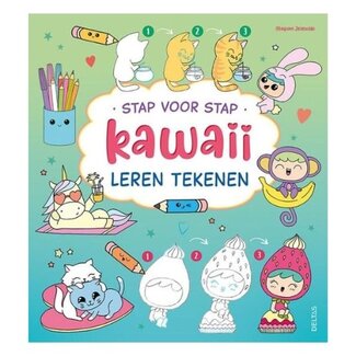 Deltas Boeken, Kleurboeken - Stap voor stap kawaii leren tekenen, 8+