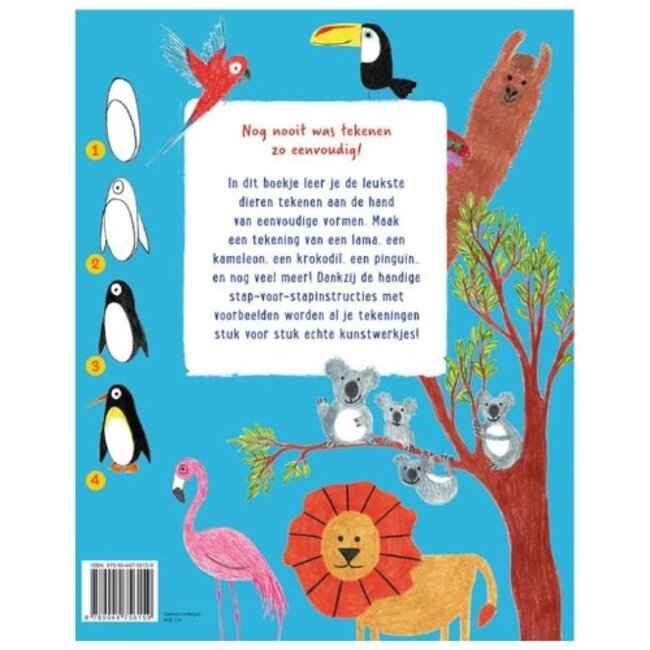 Deltas Boeken, Kleurboeken - Hoera! Ik leer dieren tekenen, 12+