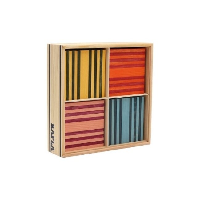 Kapla Kapla - 100 OCTOCOLOR CASE - 100 planks in eight colours