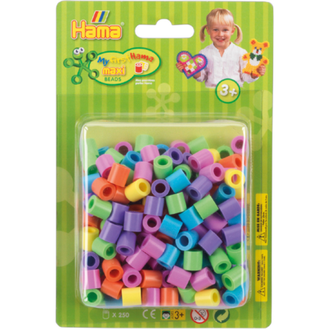Hama Strijkkralen Maxi Pastel Mix 250st.