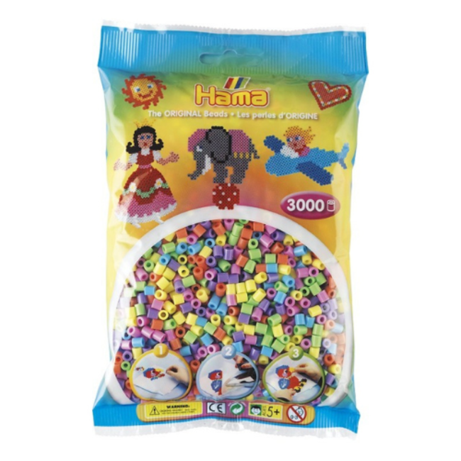 Hama Hama Strijkkralen - Strijkkralen mix pastel, 3000st.