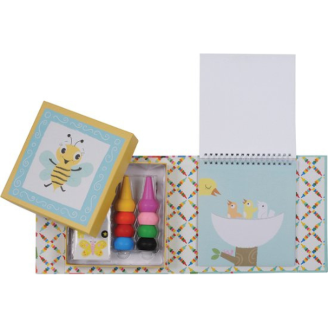 Knutselen, Accessoires - Oodle Doodle Waskrijtjes set, dieren, 1+