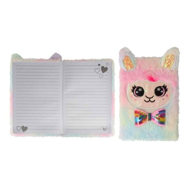 Boeken, Notitieboeken - Fluffy Lama,  A5