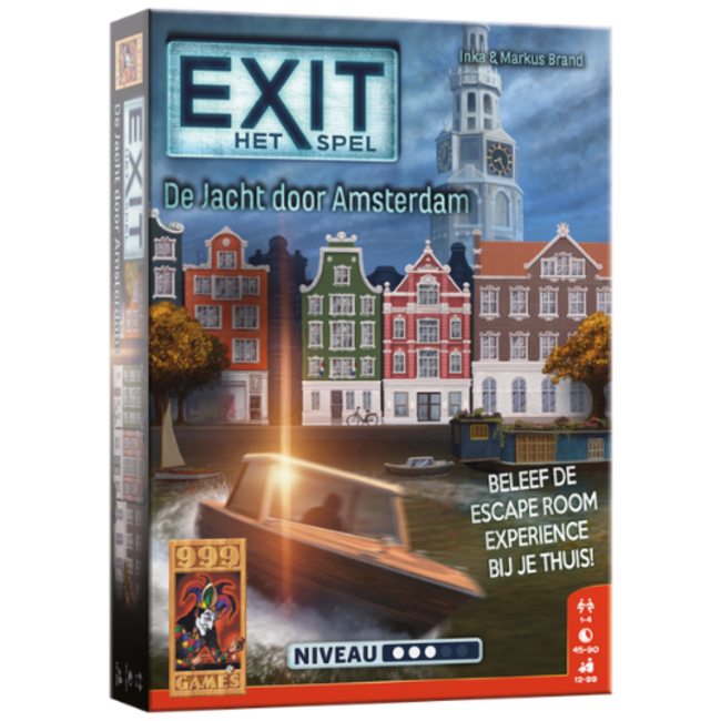 999 Games Spellen, Braingames - EXIT - De Jacht door Amsterdam