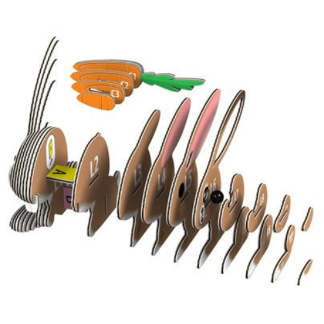 Eugy Eugy Knutselen, Knutselpakketten - Eugy 3D Model: Konijn, 6+