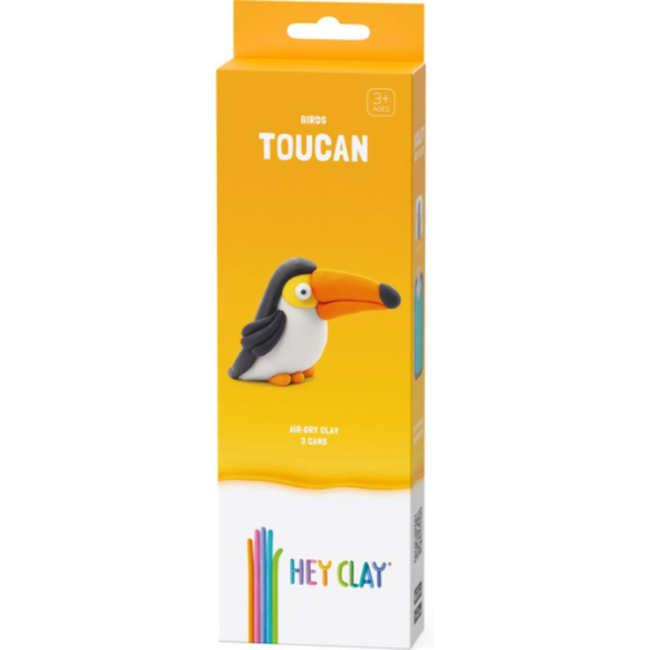 Hey Clay Knutselen, Knutselpakket - Hey Clay Birds: Toucan