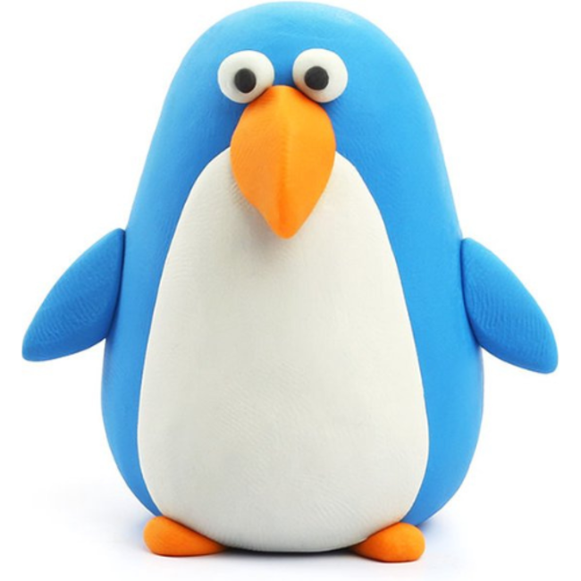 Hey Clay Knutselen, Knutselpakket - Hey Clay Birds: Penguin