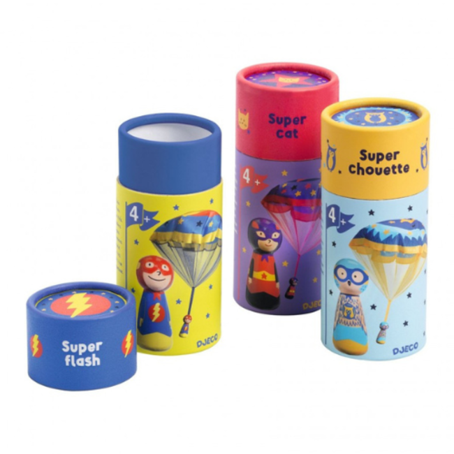 Djeco Klein speelgoed, Parachutist- Diverse varianten