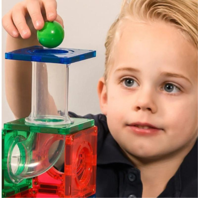 Coblo Magnetisch Bouwset, Coblo knikkers voor knikkerbaan  6 stuks (classic)