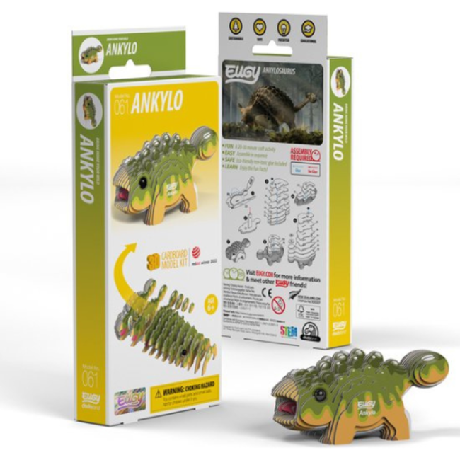 Eugy Eugy Knutselen, Knutselpakketten - Eugy 3D Model: Ankylo, 6+