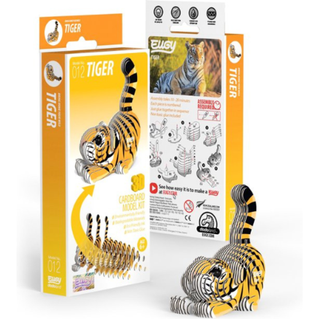Eugy Eugy Knutselen, Knutselpakketten - Eugy 3D Model: Tijger, 6+